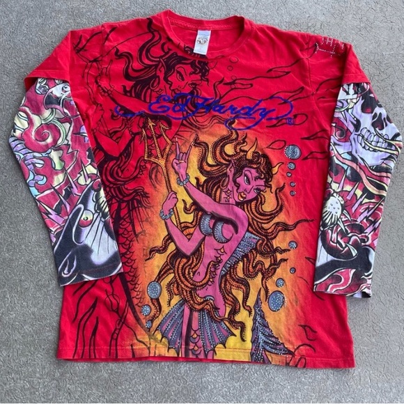 Ed Hardy Other - ED HARDY CHRISTIAN AUDIGIER SHIRT